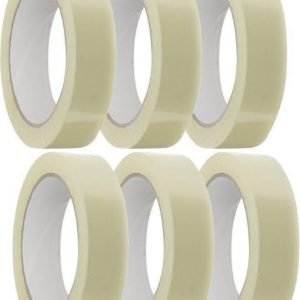 Transparent Single sided, 1-Inch 65mtr Cello Tape (Pack of 6 pcs)