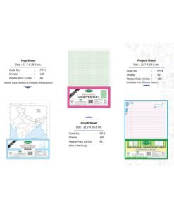 Project Sheet (Blue/Green/Orange/Pink/Violet/Sea Green) - (Pack Of 12 Pieces) -