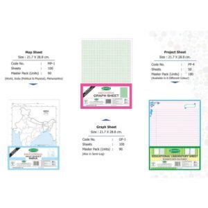 Graph Sheet (Semi-Log)- (Pack Of 12 Pieces) -