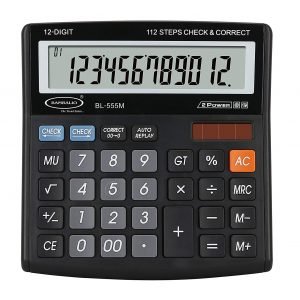 Bambalio BL-555M 12 Digit Large Display Electronic Calculator